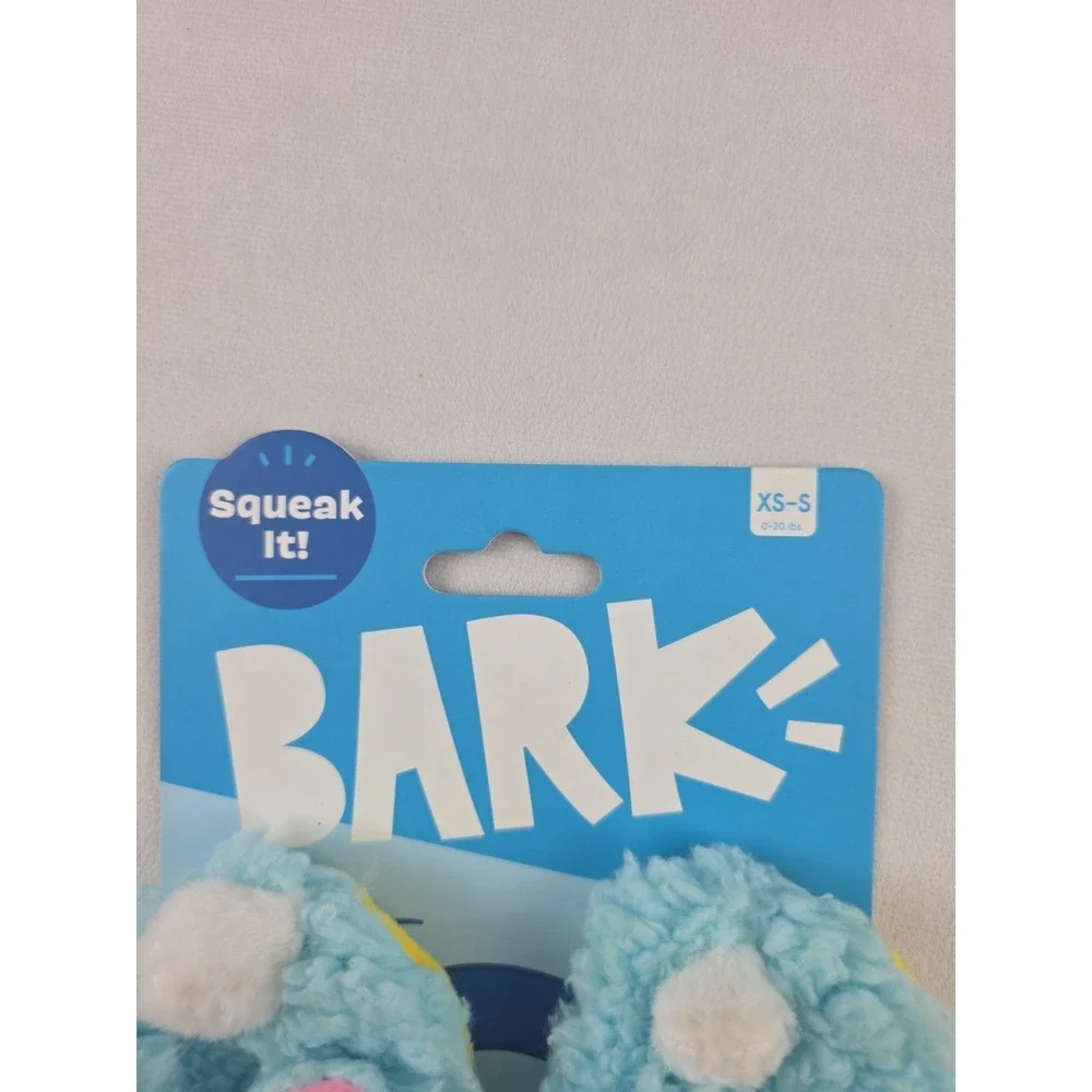 Bark XS-S YIPPY & SKIPPY Blue Bunny Slippers Squeaky Dog Toy New -FREE SHIPPING-